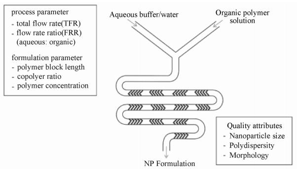 圖1、交錯(cuò)人字形微混合器（SHM）示意圖
