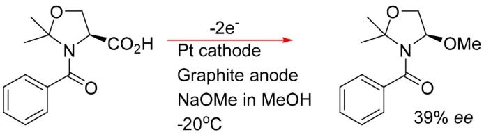 N-苯甲?；z氨酸衍生物的電化學氧化