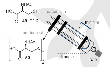 渦旋反應器中硫醇的氧化二聚 渦旋反應器中硫醇的氧化二聚