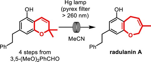 2,2-Dimethylchromene在流動中的光化學擴環(huán)促進植物毒性Radulanin A的全合成 2,2-Dimethylchromene在流動中的光化學擴環(huán)促進植物毒性Radulanin A的全合成