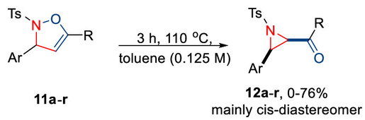 通過熱誘導鮑德溫重排批量合成氮丙啶 通過熱誘導鮑德溫重排批量合成氮丙啶